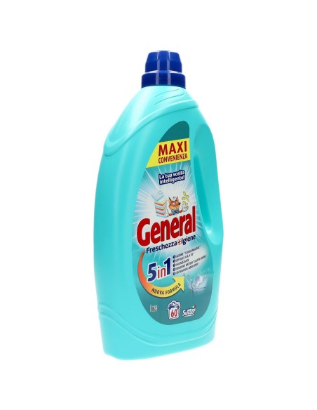 General Detersivo Lavatrice Liquido 60 Lavaggi 2700ml - Igienizzante